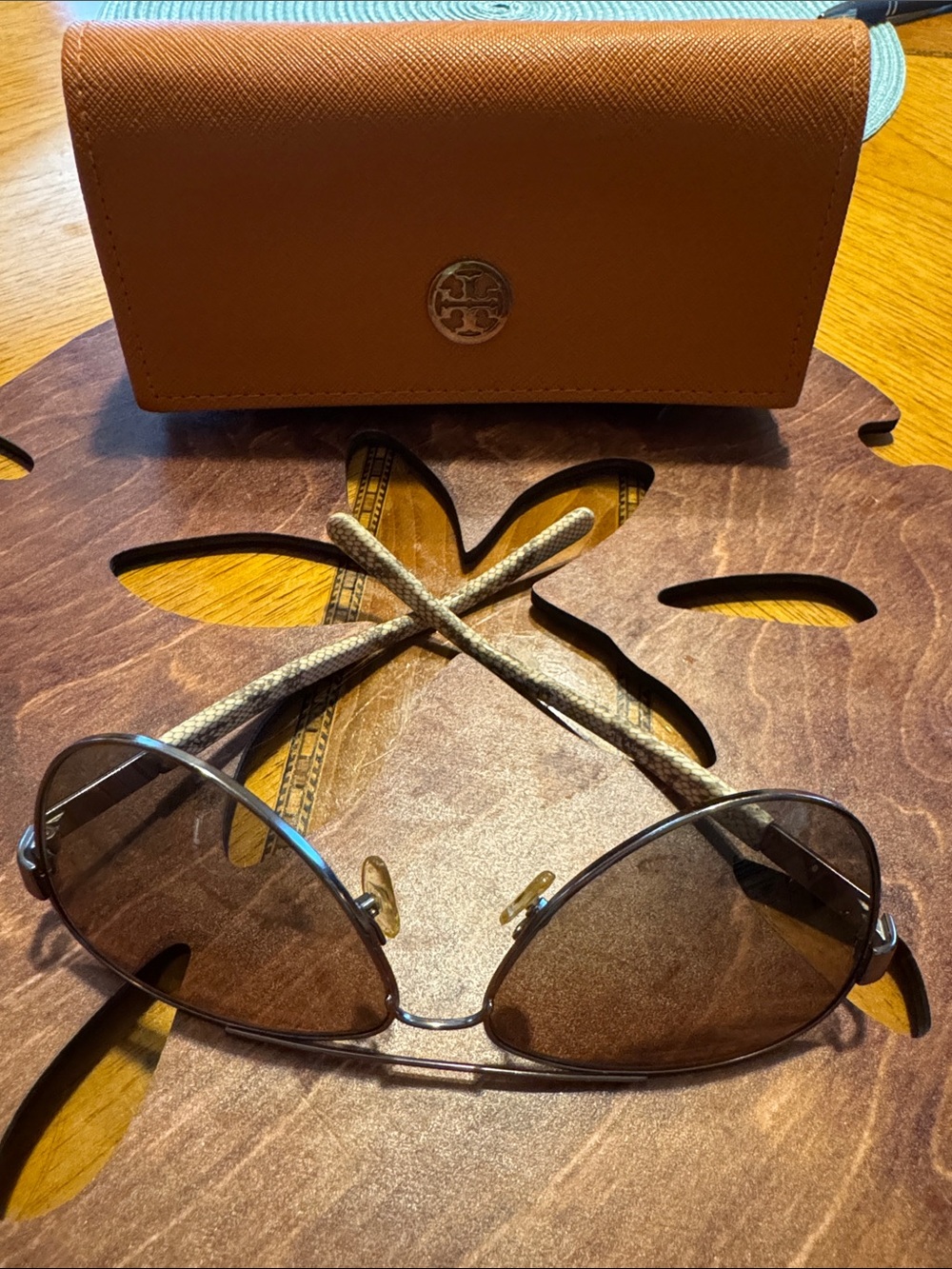 Tory Burch Brown Sunglasses with Brown Case